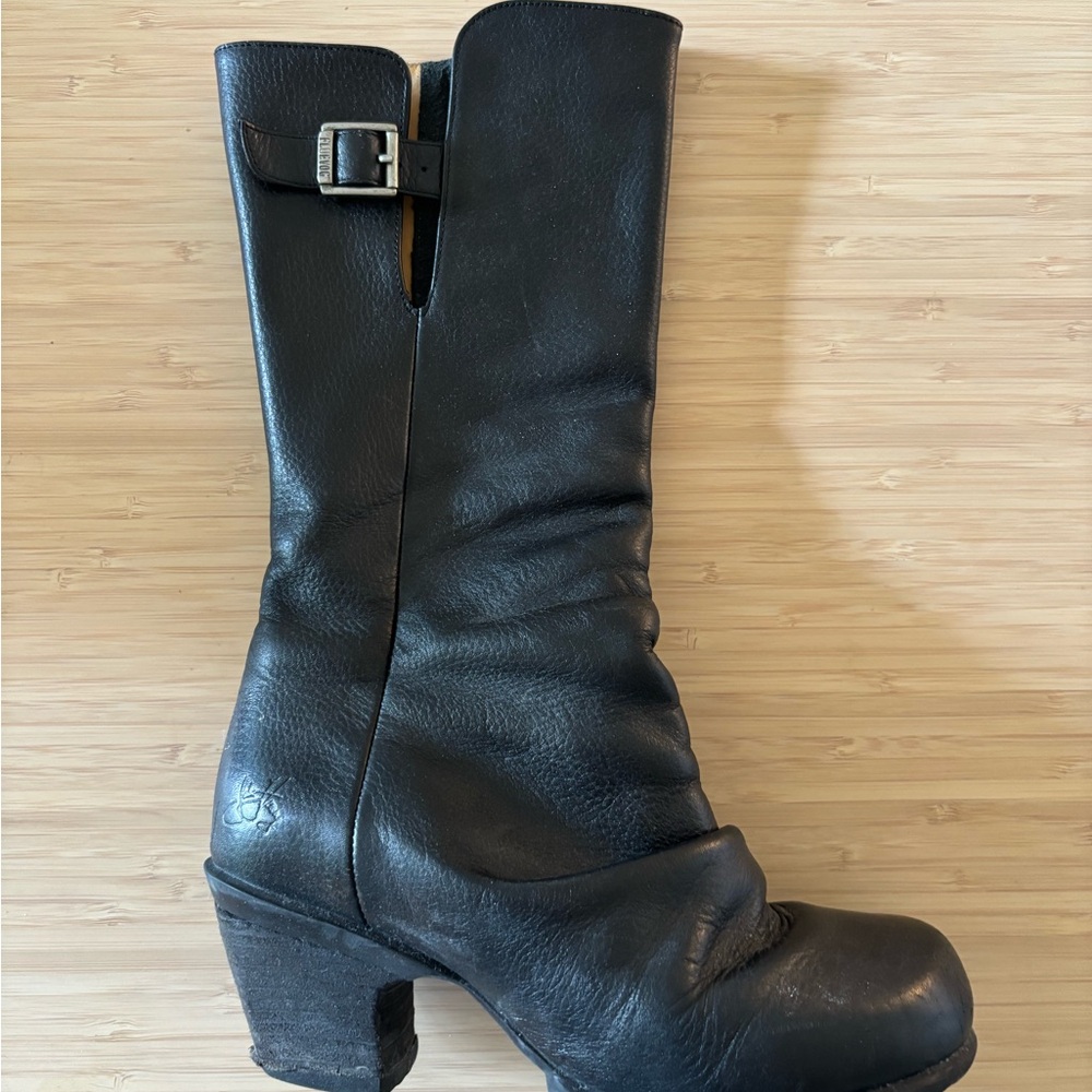 Gorgeous Black Leather Women's Fluevog Boots